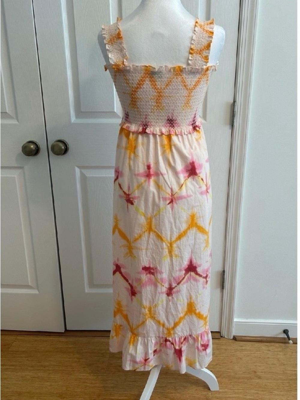 Rails Off White Maxi Dress with Pink & Yellow Tie-Dye - Picture 6 of 10